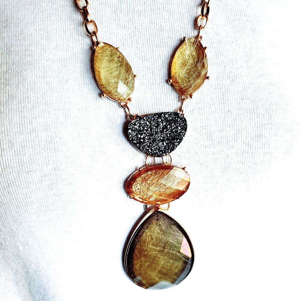 Chicos Signed Boho Necklace 32"